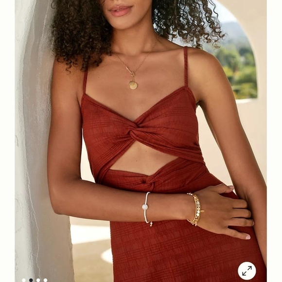 NWT‎ By Anthropologie Strappy Cutout Mini Dress - Picture 2 of 10